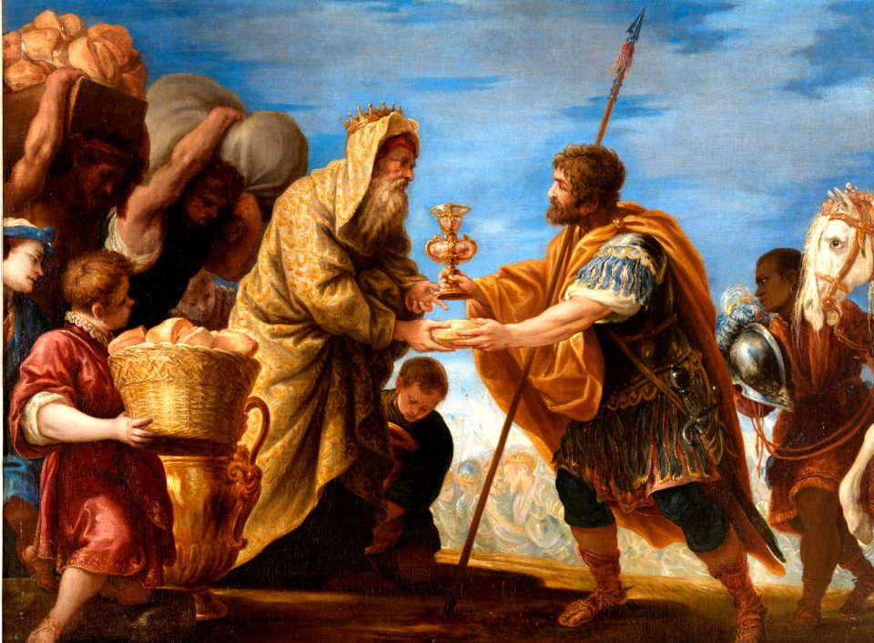 Melquisedec y Abraham, por Juan Antonio de Frías.