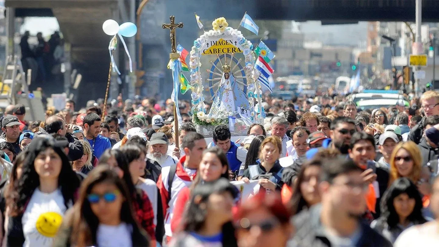 procesión católica a Luján