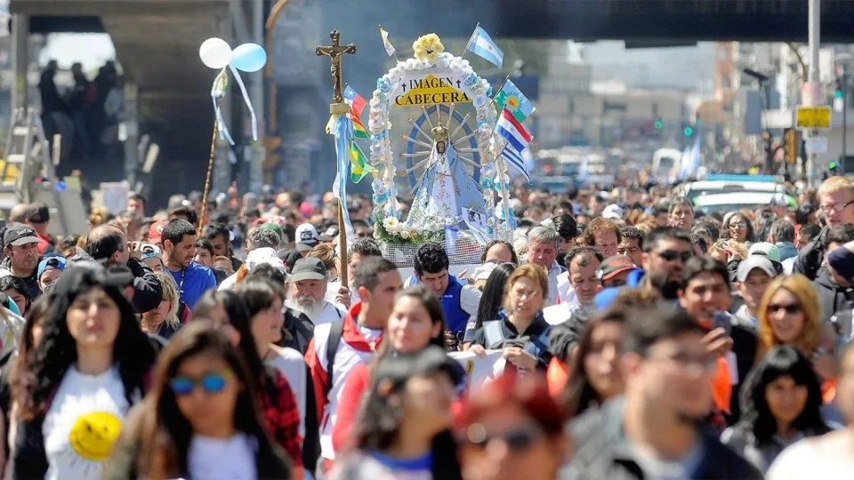 procesión católica a Luján
