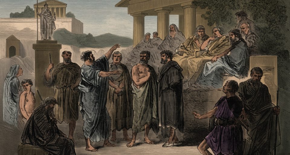 La predicción de San Pablo en Atenas - Grabado - Artista desconocido